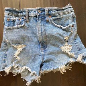 High rise Abercrombie denim shorts